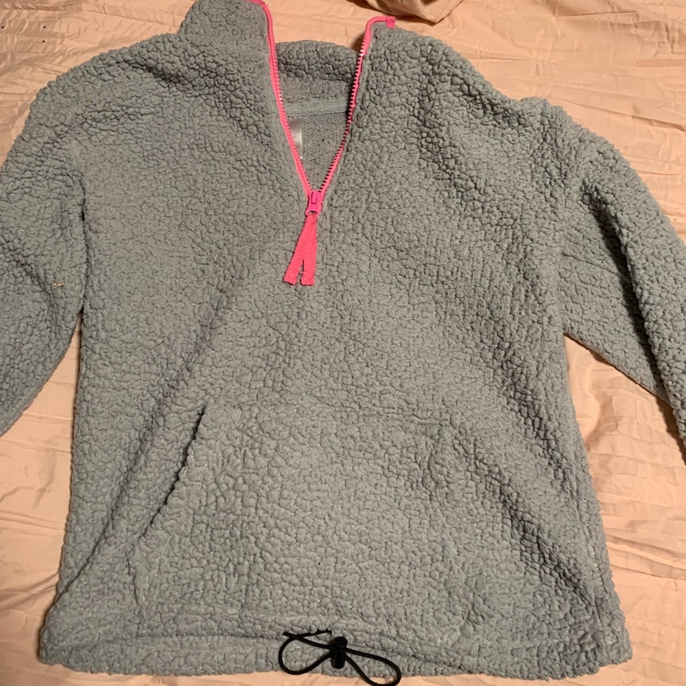 Light jacket/ fuzzy sweatshirt